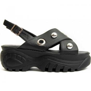 Sandalias de Mujer Montevita Julia Black - Sandalia de Plataforma, Color Negro, Diseño Elegante, Comodidad Óptima, Suela Antideslizante