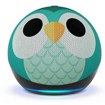 Echo Dot Kids (5ª Generación) - Altavoz inteligente con diseño de búho, control por voz con Alexa, sonido de alta calidad, compatibilidad con dispositivos inteligentes, funciones de control parental y acceso a contenido apropiado para niños