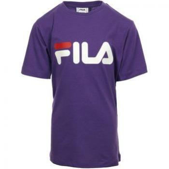 Camiseta Fila Clásica de Logo para Niños en Color Púrpura Tillandsia