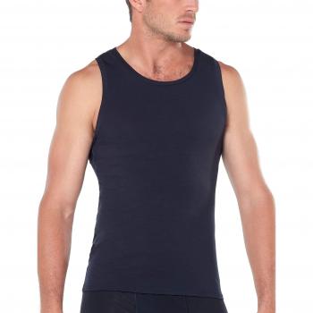 Icebreaker Anatomica Tank Camiseta sin Mangas, Hombre, Negro-Black/Monsoon, Large