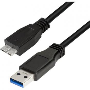 LogiLink USB 3.0 A to Micro-B Cable, 2m, High-Speed Data Transfer