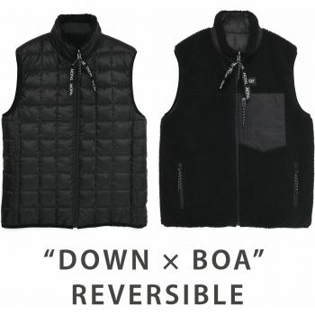 Taion Reversible Sleeveless Down Jacket - Black, Male, Size: S