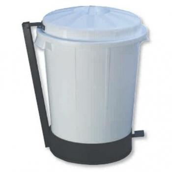 Cubo de Basura Goliat 95L Blanco con Pedal - Gran Capacidad