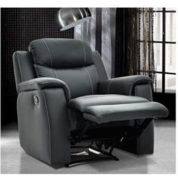 Sillón Relax Evasión de Piel Gris