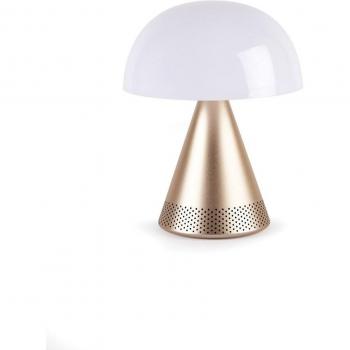 Lámpara de Audio LED 7 colores Lexon Dorado MIMA