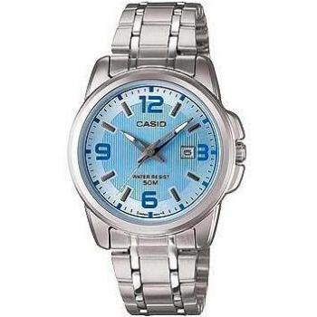 Casio Enticer Women's Analog Watch with Steel Band and Blue Dial (Ø 34 mm)
