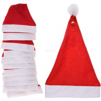 Gorro navideño con cascabel 30x40cm