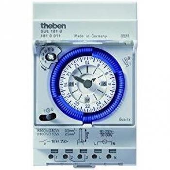 Interruptor horario analógico THEBEN SUL181d 1810011 con reserva de 200 horas