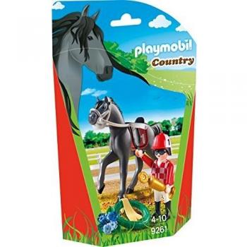 Playmobil-9261 Jockey, Multicolor