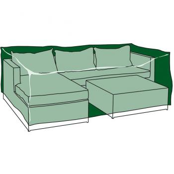 Funda para Muebles de Jardín Chaiselong y Mesa 213x132x74cm 240g/m² Ajustable