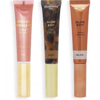 Revolution Pro Glow Edit Set Cream Wand Trio Medium