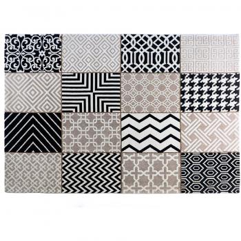 Kavehome Alfombra Steppe, Lana Gris Oscuro