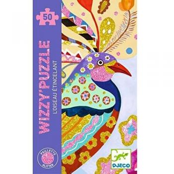 DJECO- Twisty Puzzle Pájaro resplandeciente Juegos de Habilidad, Multicolor