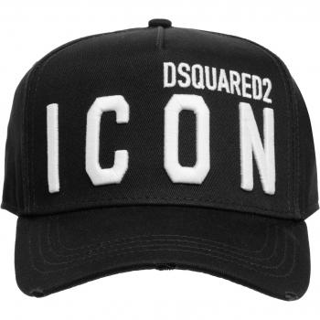Dsquared2 Stylish Baseball Cap for Men, Black, Size: ONE SIZE