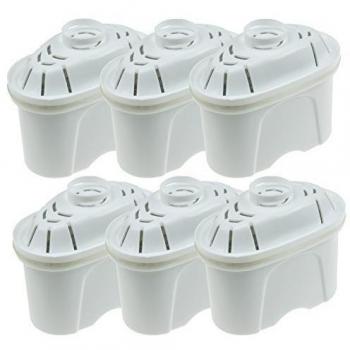 Qualtex - Cartuchos de jarras de filtro de agua universales compatibles con jarra Brita Maxtra, plástico, Blanco, Estándar