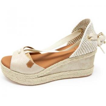 Sandal Zapatos marca Popa modelo Cb24302-103 para mujer en color dorado