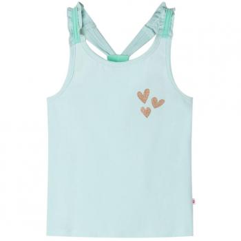 Camiseta de tirantes infantil verde menta claro 140