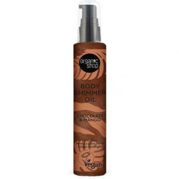 Organic Shop Body Desserts Chocolate & Mango Nourishing Body Shimmer Oil 100ml