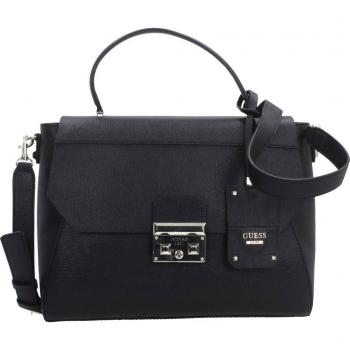 Shoppers y bolsos de hombro para mujer, color Negro , marca GUESS, modelo Shoppers Y Bolsos De Hombro Para Mujer GUESS MARTINE TOP HANDLE FLA Negro