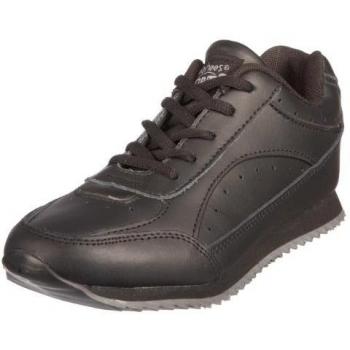 Toughees Shoes - Calzado de deporte de cuero infantil, color negro, talla 4_Child_UK