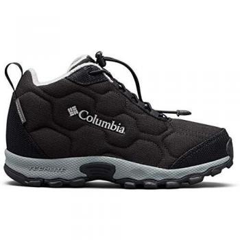Columbia Firecamp Mid 2, Zapatos Impermeables para Niños, Negro