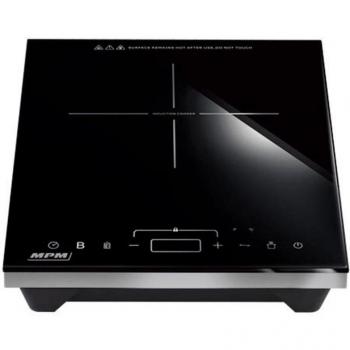 MPM MKE-14 Placa de Inducción Sobremesa Portátil, Superficie de Cristal, Control Táctil, Temperatura Regulable 60-240°C, Temporizador Programable, 180