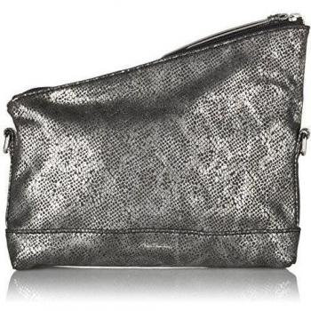 Tamaris SMIRNE Clutch Bag - Bolso de mano de piel sintética mujer, color Plata, talla 24x13x3 cm