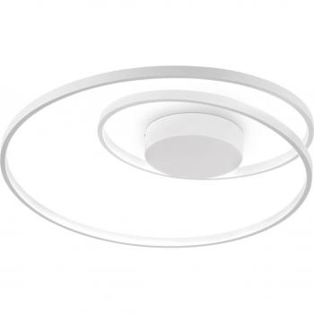 Plafón LED integrado Ideal Lux Oz, Ø 60 cm blanco