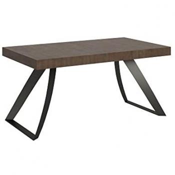 Mesa extensible Proxy 90x160/264 cm con estructura de Nogal Anthracita