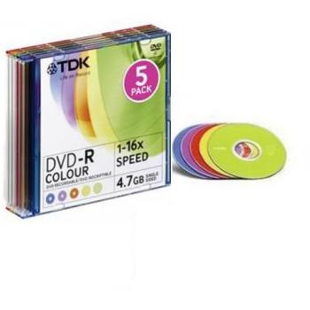 TDK T19825 DVD grabable - DVD-R caja 5 unidades