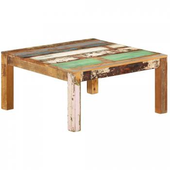 vidaXL Coffee Table 80x80x40 cm Solid Reclaimed Wood