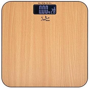 Jata Hogar MOD. 498 - Báscula de baño con superficie laminada de alta resistencia, color marrón