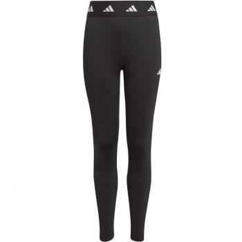 Adidas Niñas Techfit 7/8 AEROREADY Mallas Negras/Blancas