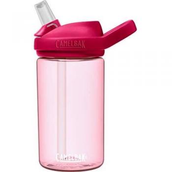 Bidón Camelbak Eddy+ Kids 400 ml Rosa Claro con tapa antigoteo y diseño ergonómico