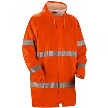 Chaqueta de Lluvia Alta Visibilidad Nivel 1 Naranja Fluorescente Talla L