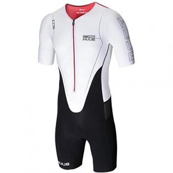 Huub Traje de Largo de Dave Scott para Hombre, Negro/Blanco, pequeño