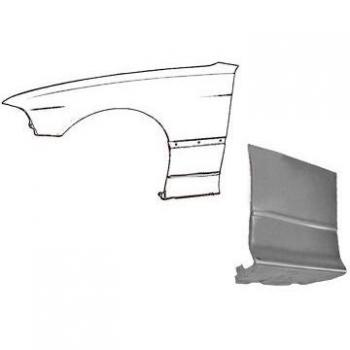 Guardabarros izquierdo de reparación para BMW 3 Coupe y Cabrio (E36) - VAN WEZEL 0642155