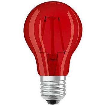 Bombilla LED OSRAM Star Decor A E27 2.5W Roja 3000K