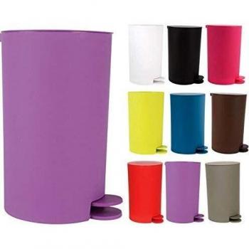 PAPELERA OSAKI DE 3L DE CAPACIDAD EN COLOR PURPURA CON PEDAL PARA UNA FACIL APERTURA, FABRICADA EN POLIPROPILENO