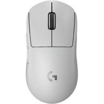 Logitech G PRO X Superlight 2 - Ratón Gaming Inalámbrico Óptico 32000 DPI, Ligero (60g), 5 Botones Programables, USB-C, Blanco
