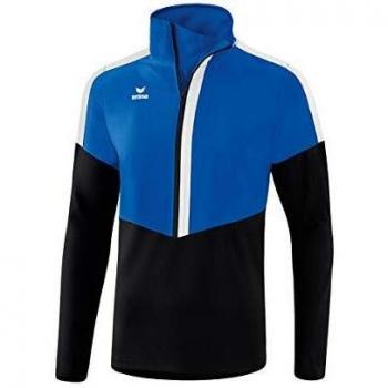 Sudadera con cremallera Erima Worker Squad para hombre, color azul y negro, talla XXL