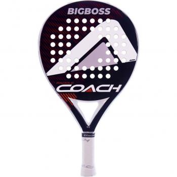 Pala de pádel Big Boss Paddle Coach con forma redonda, fabricada en carbono y fibra de vidrio