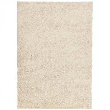 Alfombra de pelo largo moderna dorado 140x200 cm