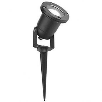 Foco Halógeno IP54 Para Jardín y Exteriores Con Pincho Color Negro