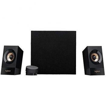 Logitech Z533 Bold Sound Multimedia Speaker System with Subwoofer, 120W, Black