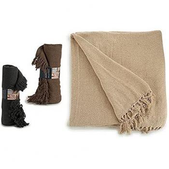 Gift Decor S3603642 Manta, Materiales Varios, Multicolor, 250 X 1 X 225 Cm