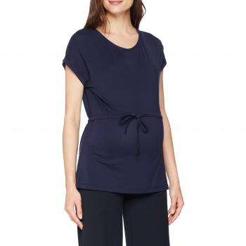 MAMALICIOUS Mlamsterdam S/s Jersey T-Shirt A, Camiseta de Tirantes premamá para Mujer, Azul Navy Blazer, 38