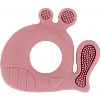 Mordedor de silicona Ballena Rosa