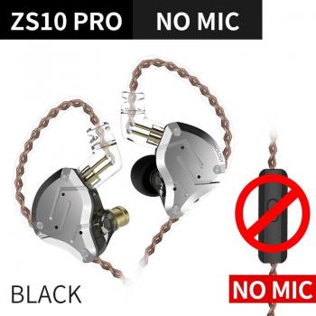 Auriculares KZ ZS10 Pro de Metal con Micrófono, HiFi, Cancelación de Ruido, In-Ear, Deportivos para Música y Juegos