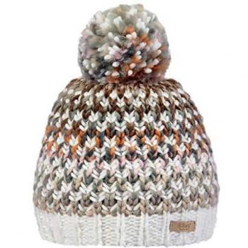 Gorro de Esquí Barts Nicole - Mujer - Crema - Talla Única - Con Pom-Pom